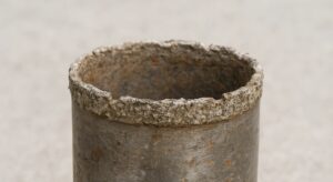 Zużyta otwornica diamentowa